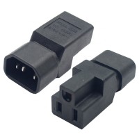 10a Iec 320 C14 Male To Nema 5-15r Us Female Plug Adapter